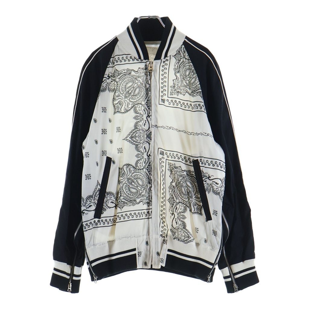 Sacai (サカイ) 19SS バンダナ柄ジップアップブルゾン ボンバー