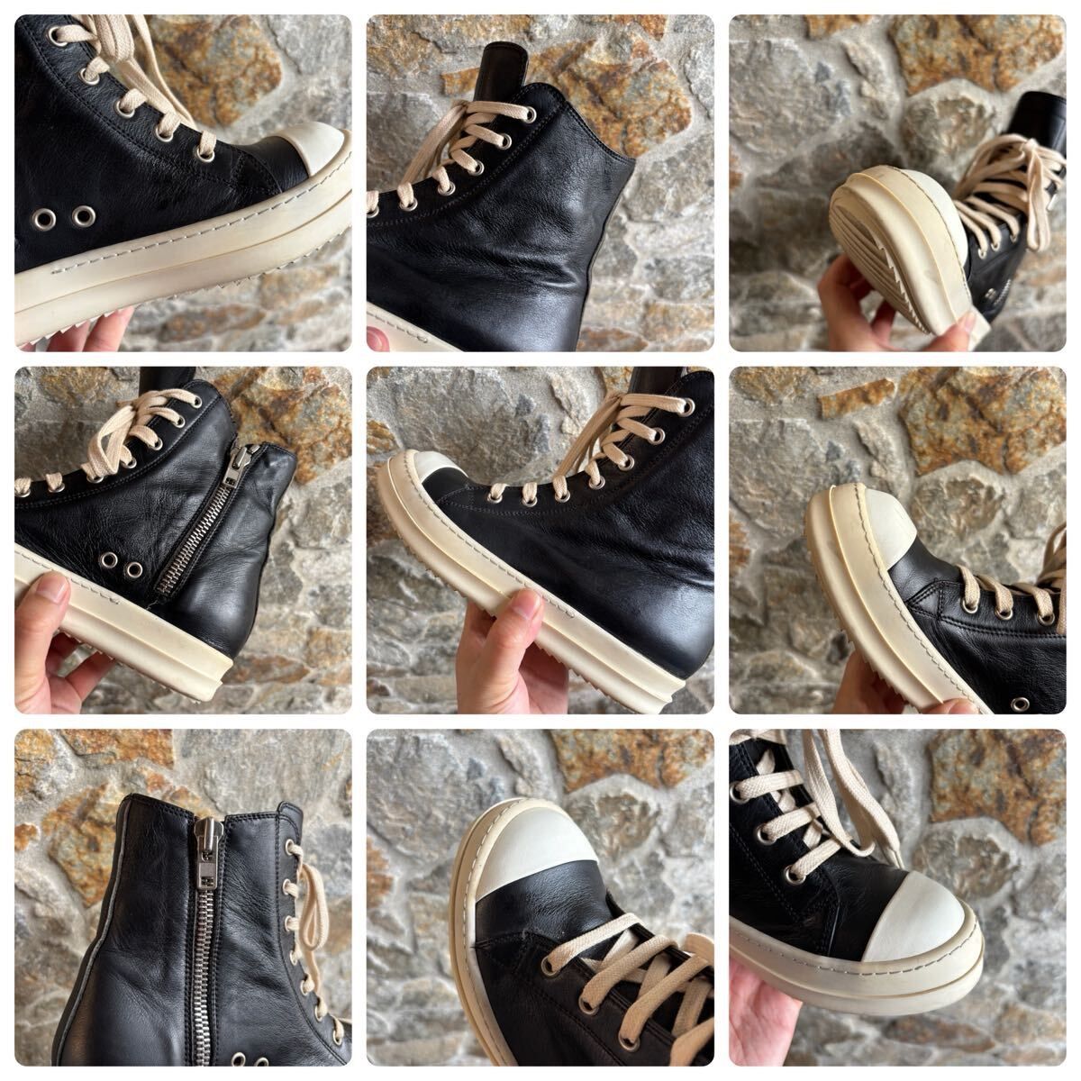 名作 Rick Owens リックオウエンス RAMONES SNEAKERS ラモーンズ 