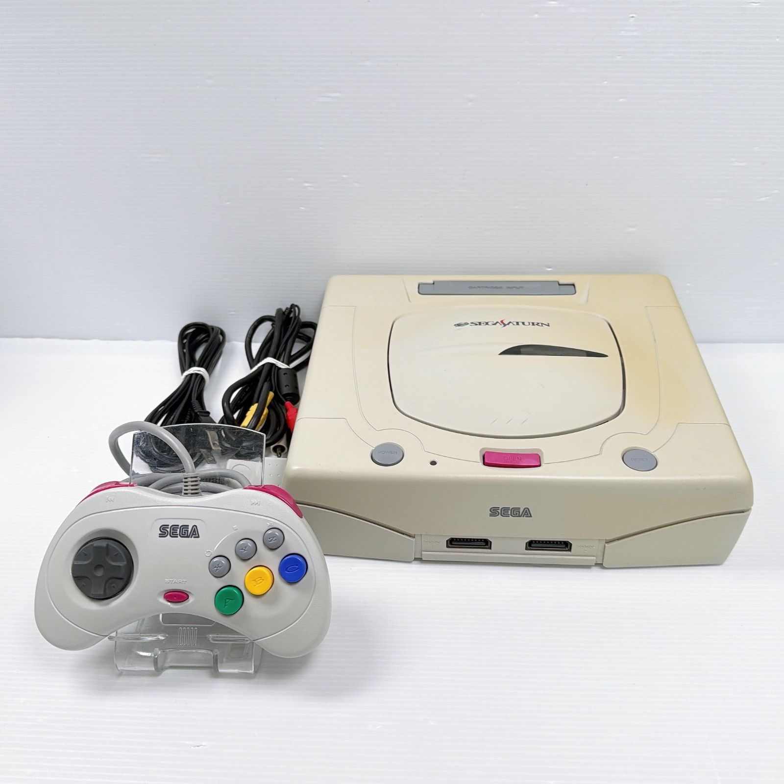 セガサターン SEGASATURN 良品 遊べるセット 動作確認済み HST-3220 コントローラー付き 電池交換済み セガ SEGA 管理番号M2049