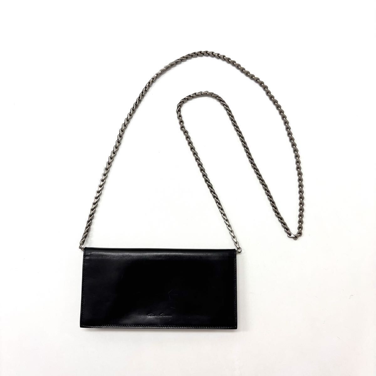 名作 Rick Owens リックオウエンス チェーン 付き ウォレット BLACK