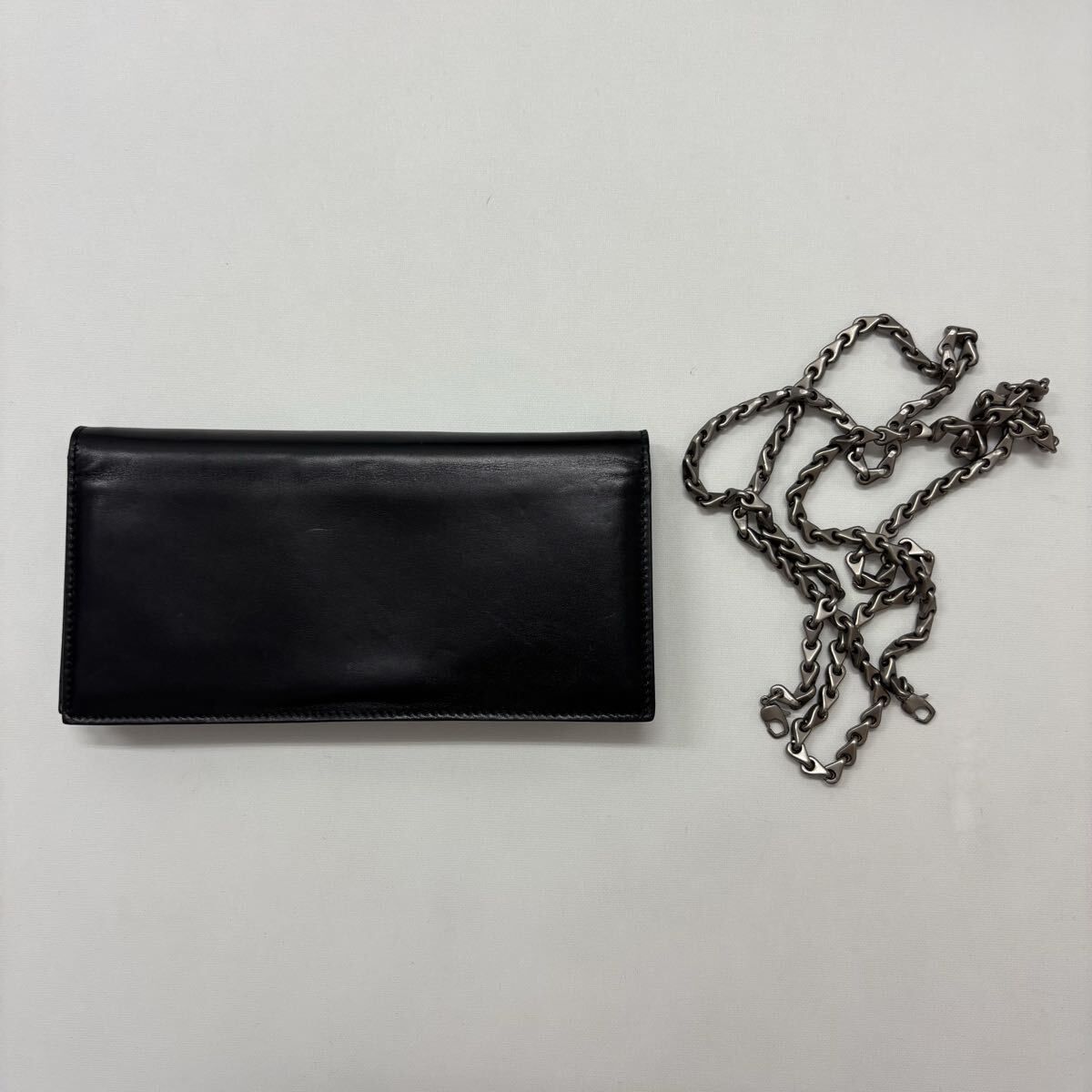 Rick Owens Y字型ウォレットチェーン 値段下げれますコメントください 名作 Rick Owens リックオウエンス チェーン 付き ウォレット BLACK