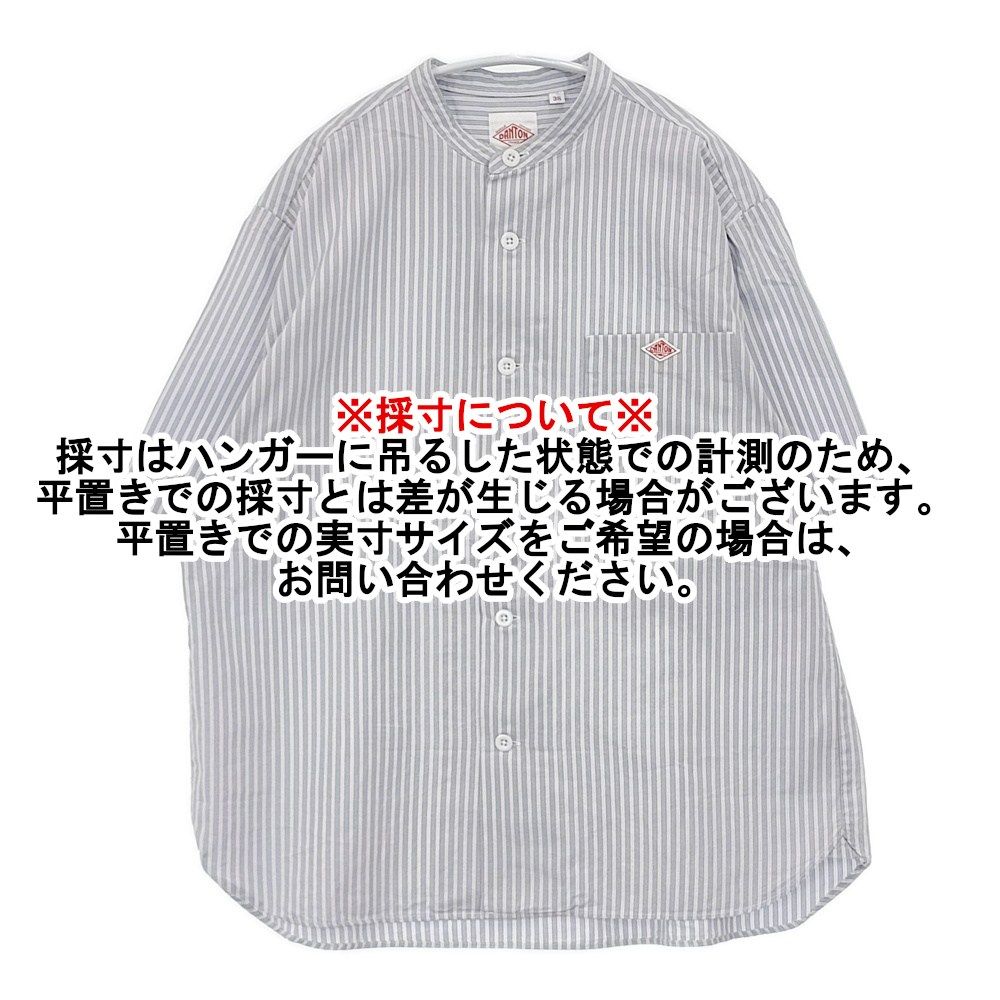 Danton コットンリネンショートスリーブバンドカラーシャツ ラミー