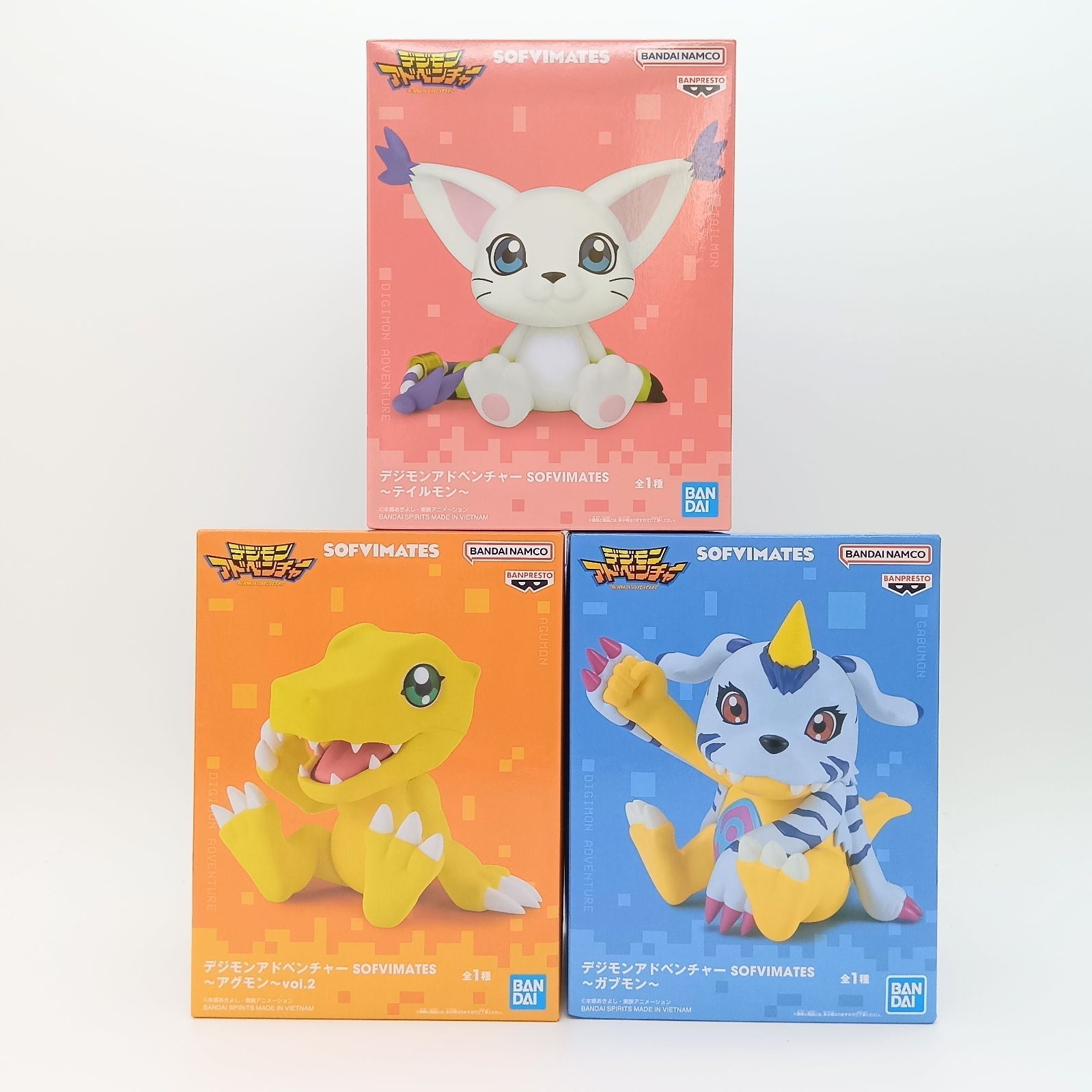 デジモン アドベンチャー 森永 フィギュア 食玩 ソフビ マスコット50体セット 未開封】 デジモンアドベンチャー SOFVIMATES アグモン ガブモン