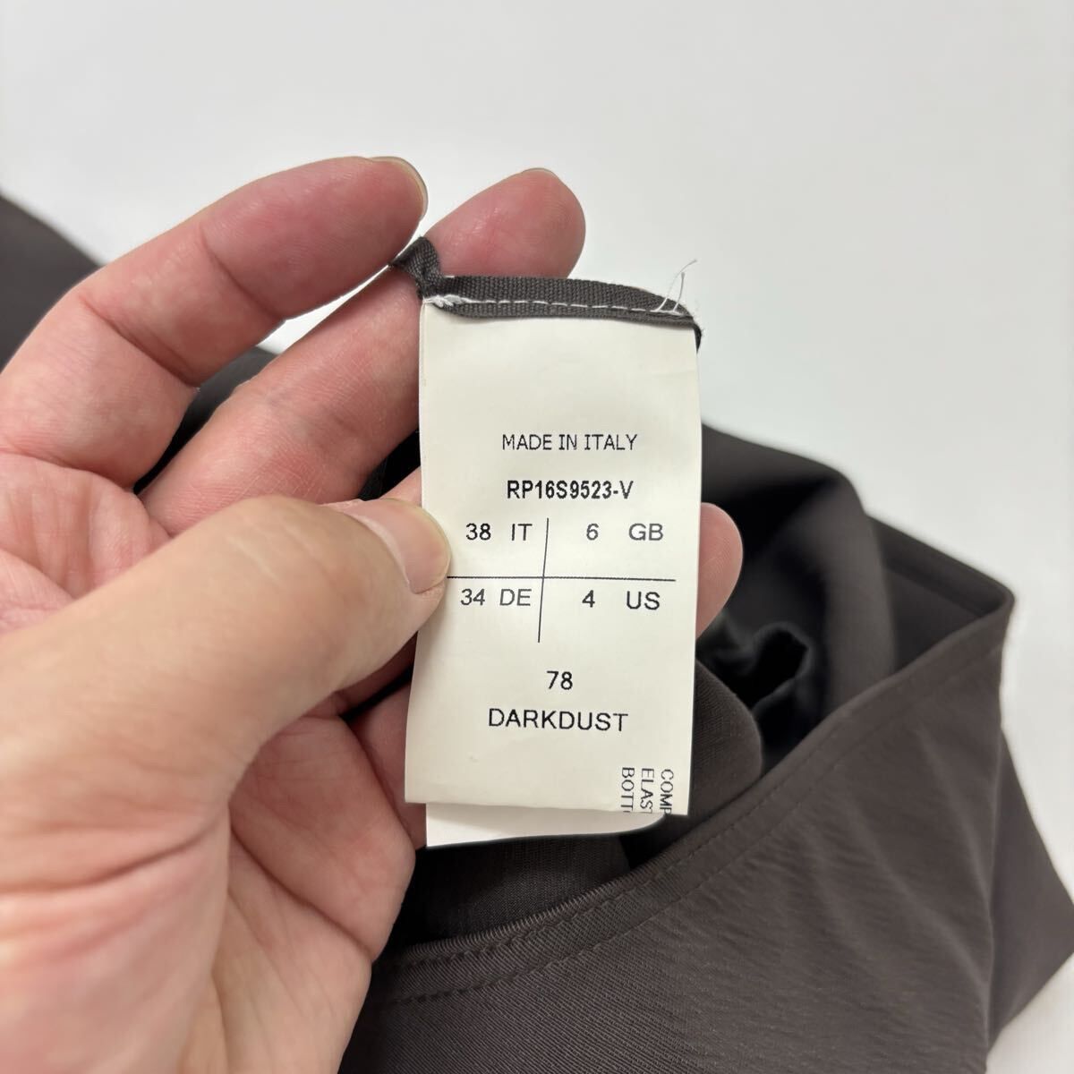 16ss 2016 良品 Rick Owens リックオウエンス CYCLOPS チュニック