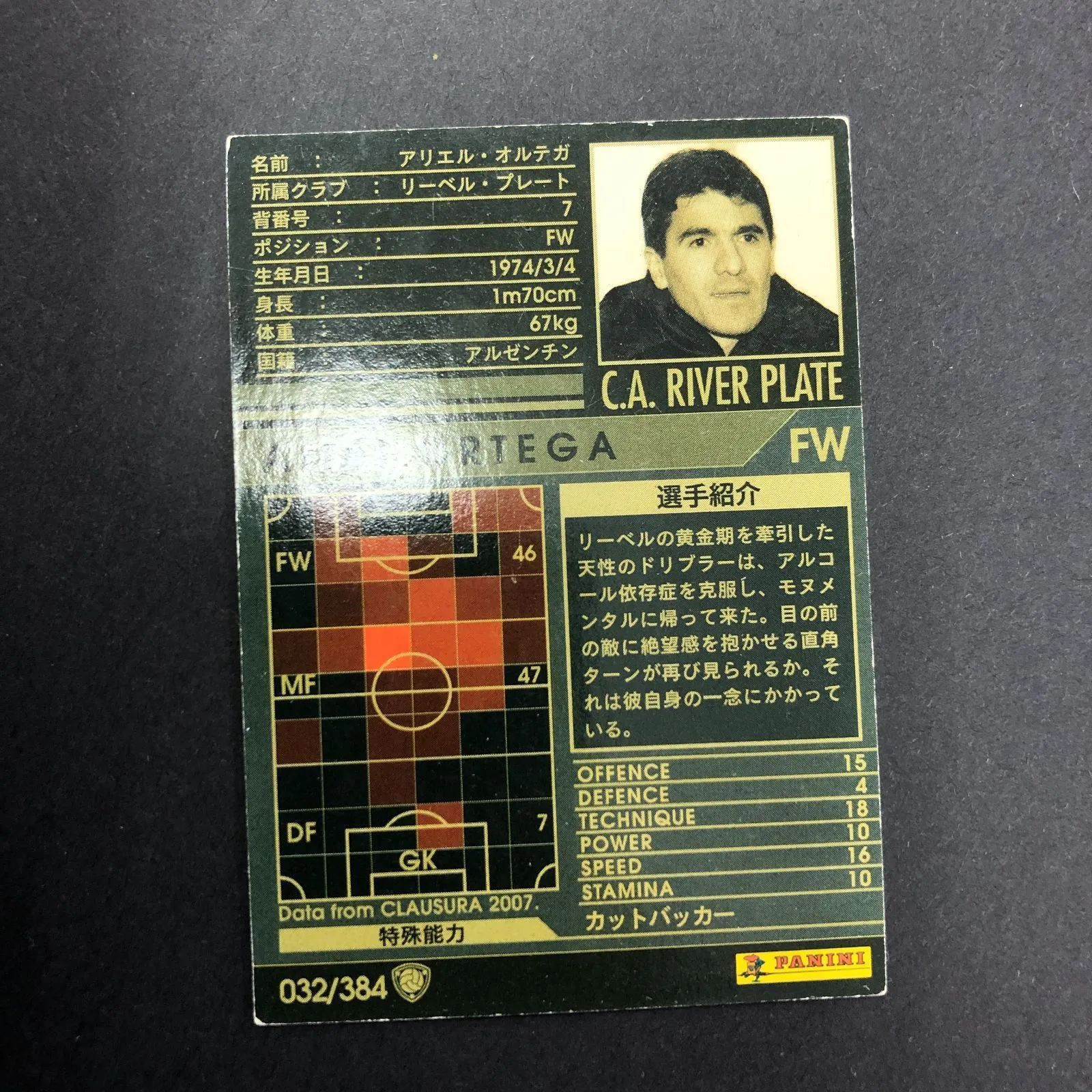6129169 【アリエル・オルテガ】 【WCCF】 トレカ サッカーカードゲーム