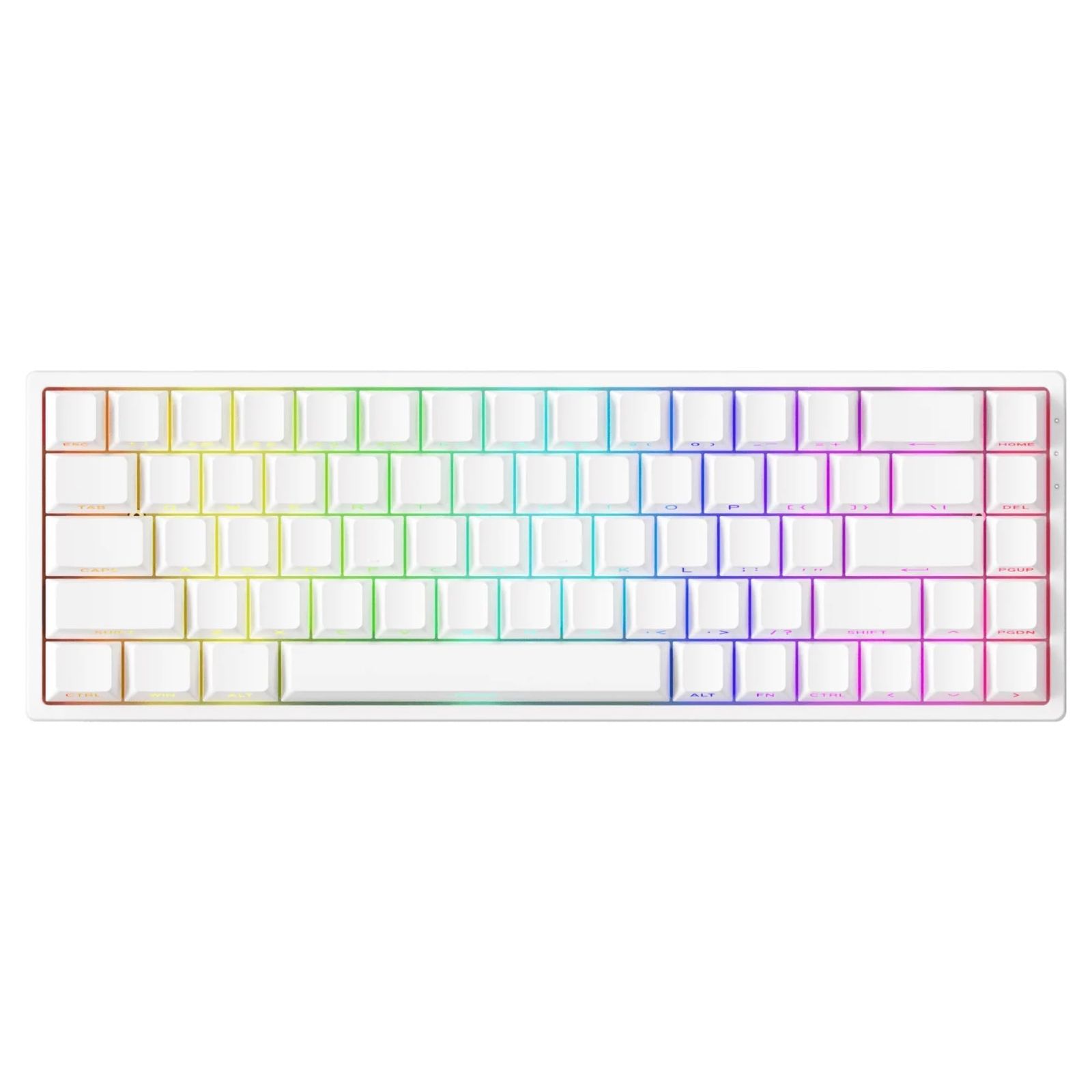 MonsGeek(モンスギーク) FUN68 HE 0.005mm ラピッドトリガー 65%英語配列 有線モデル 磁気スイッチ Akko Glare Magnetic Switch テンキーレス ホットスワップ サイドプリント ダブルショットPBT 8Kポーリ