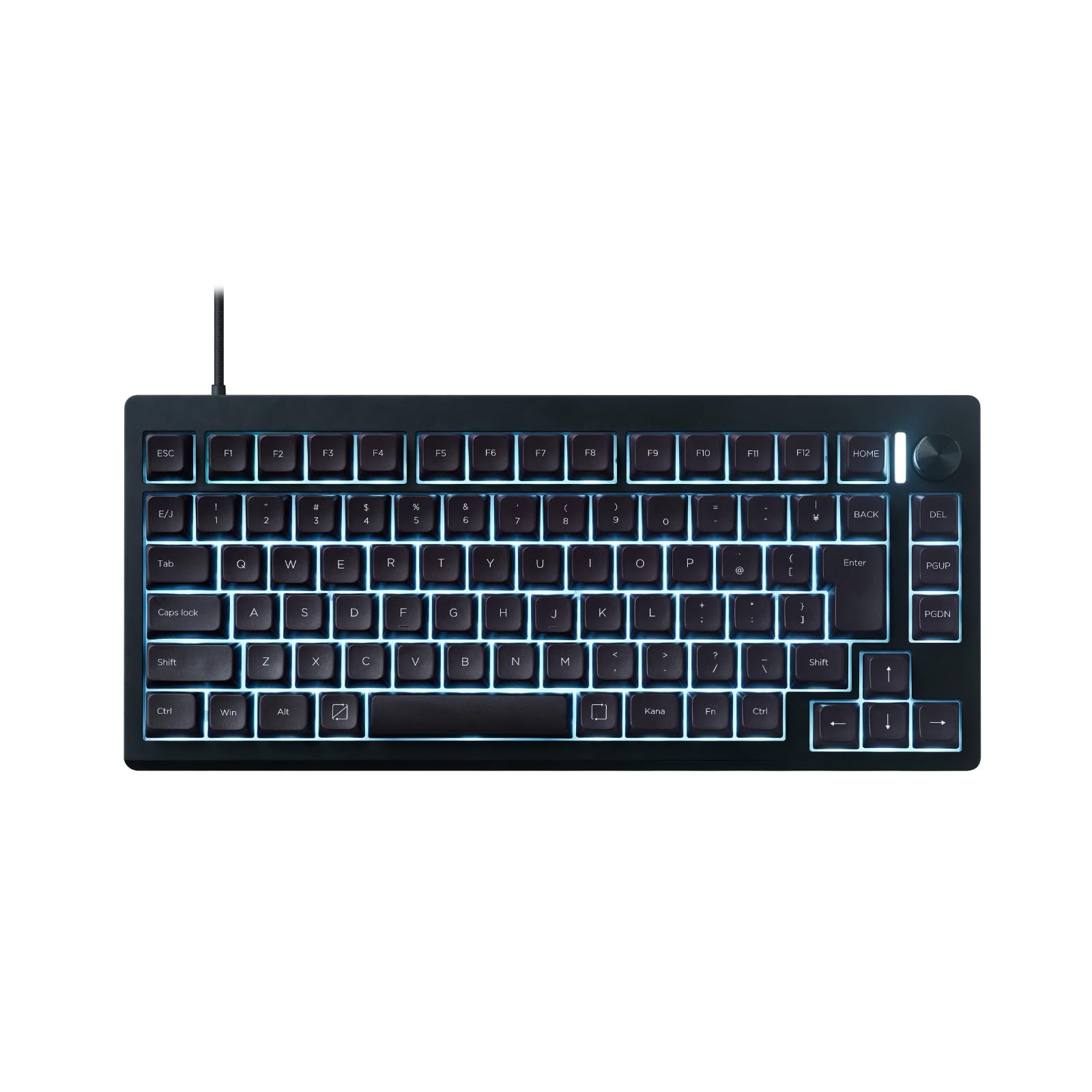プリンストン ULTRA PLUS UPトリガー対応 ゲーミングキーボード ラピッドトリガー 75% 磁気無接点スイッチ搭載 有線 SOCD機能搭載 CNCフルアルミ RGB MDA互換 CNCフルアルミ ブラック UP-MKGA75MTLC-RT-J/B