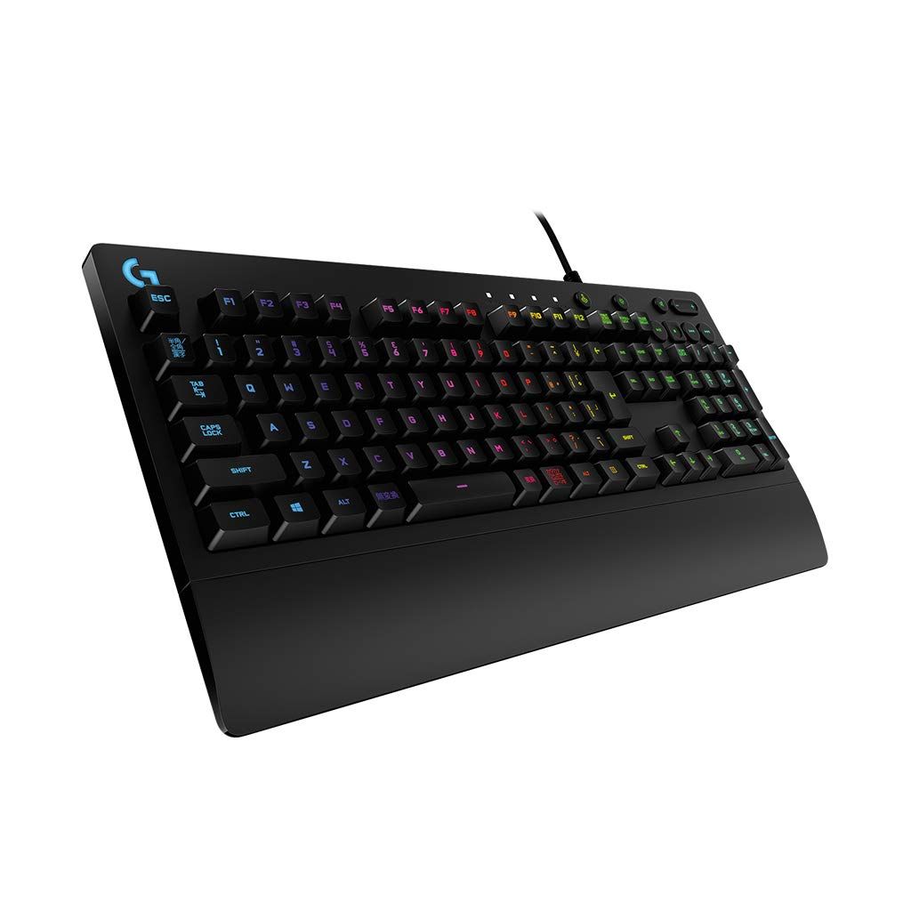 Logicool G ロジクール G ゲーミングキーボード 有線 G213 パームレスト 日本語配列 メンブレン キーボード 静音 LIGHTSYNC RGB 国内正規品