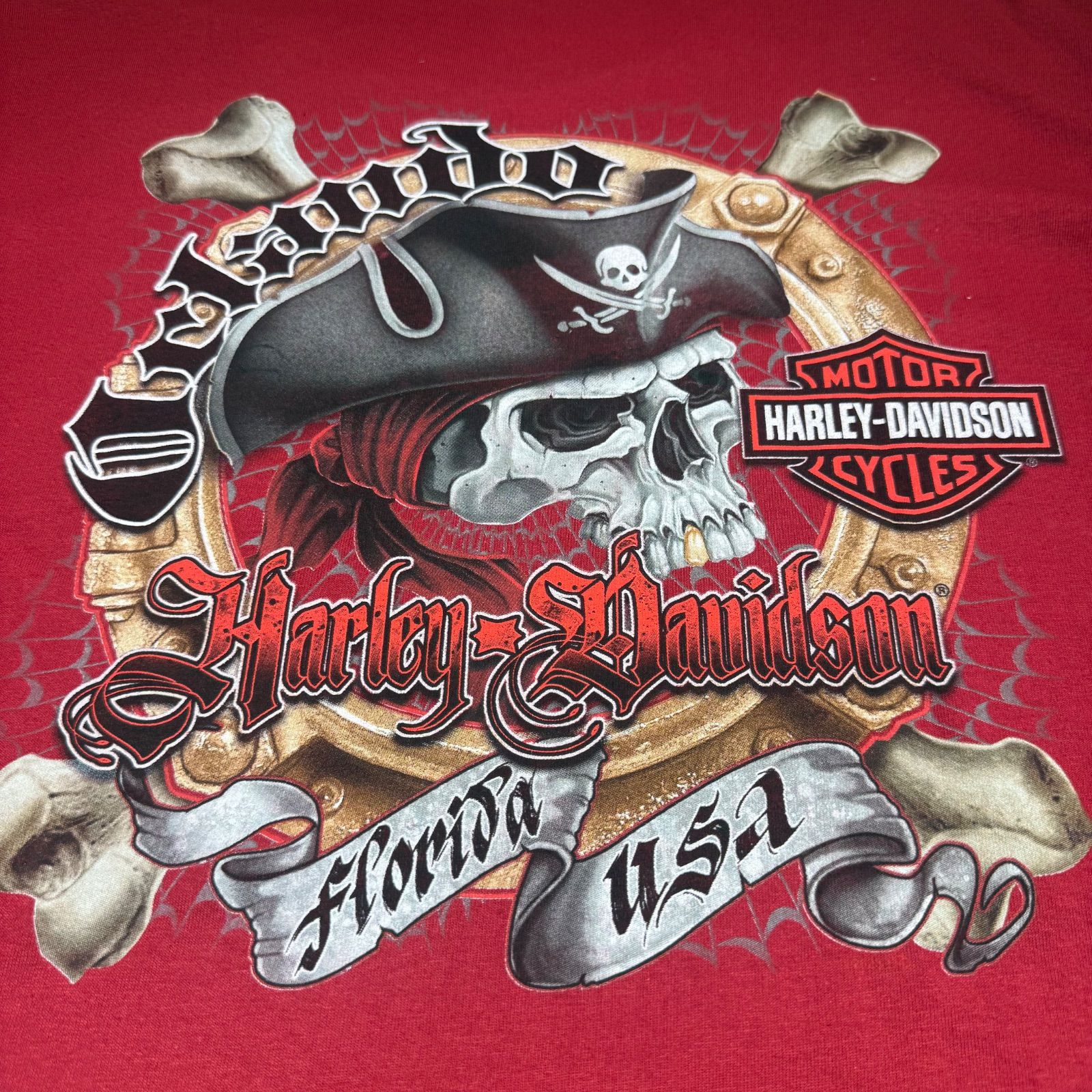 良好】Harley-Davidson 両面プリント スカル 3L - メルカリ
