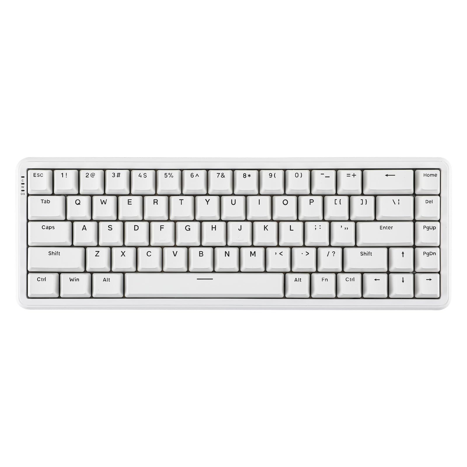 ラピッドトリガーMechLands AJAZZ AK680 MAX 有線ゲーミングキーボード ホール効果スイッチ ラピッドトリガー磁気キーボード 8Kポーリングレート トップ構造 RGBバックライト付きメカニカルキーボード (White)