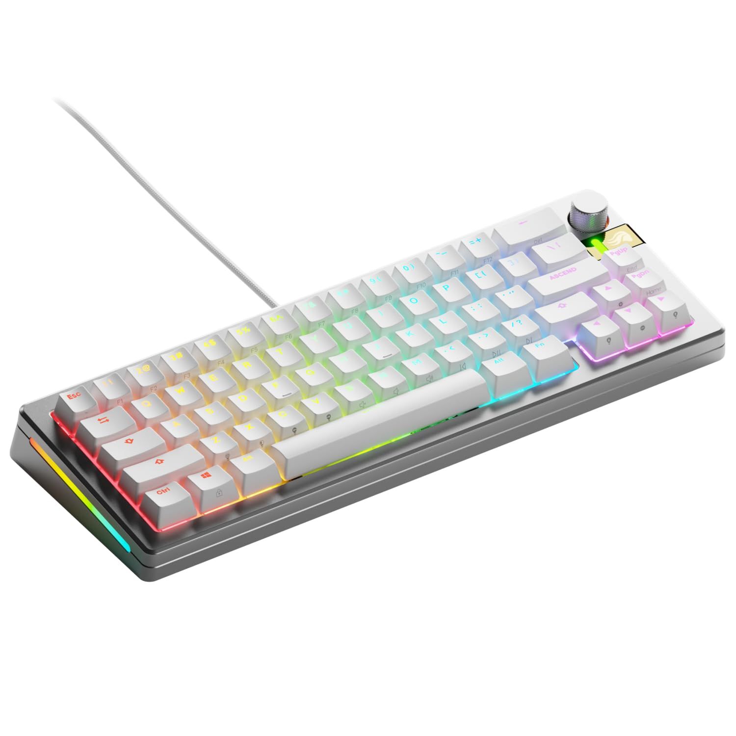 Glorious GMMK 3 PRO HE 65% Prebuilt Wired Silver US配列 ラピッドトリガー対応 磁気スイッチ ゲーミングキーボード GLO-KB-GMMK3-PRO-65-PB-HE-W-SIL-US KB0836