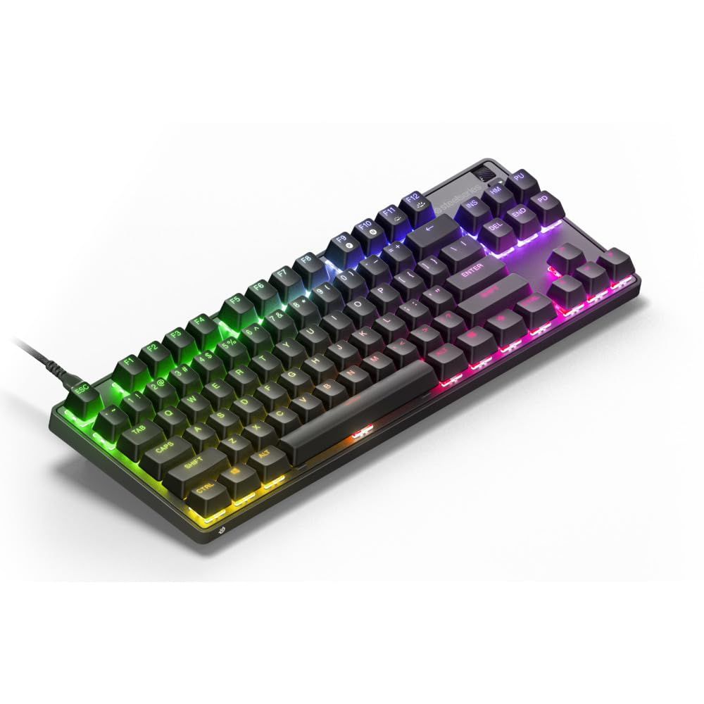 【限定壁紙付き】SteelSeries ゲーミングキーボード テンキーレス Apex 9 TKL JP 有線 日本語配列 OptiPoint光学スイッチ 搭載 アクチュエーションポイント 可変可能 高耐久 64852 ブラック