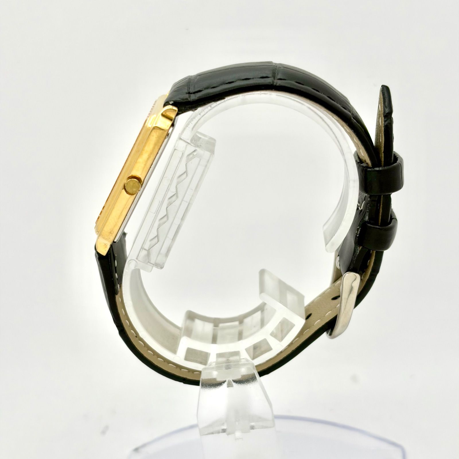 新品電池】SEIKO セイコー メンズ 腕時計 ゴールド レクタンギュラー