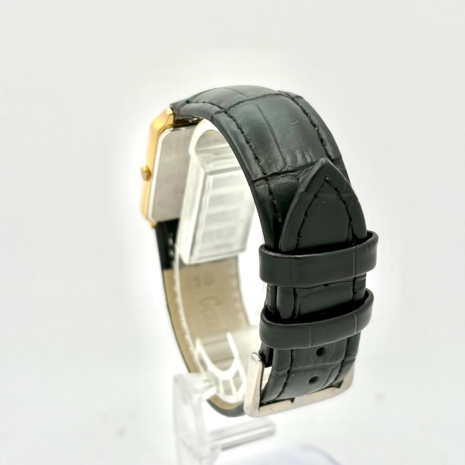 新品電池】SEIKO セイコー メンズ 腕時計 ゴールド レクタンギュラー