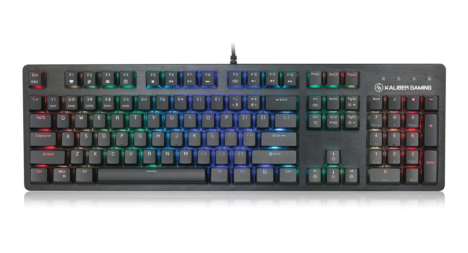 IOGEAR Kaliber Gaming HVER ステルス ゲーミングキーボード (GKB740)