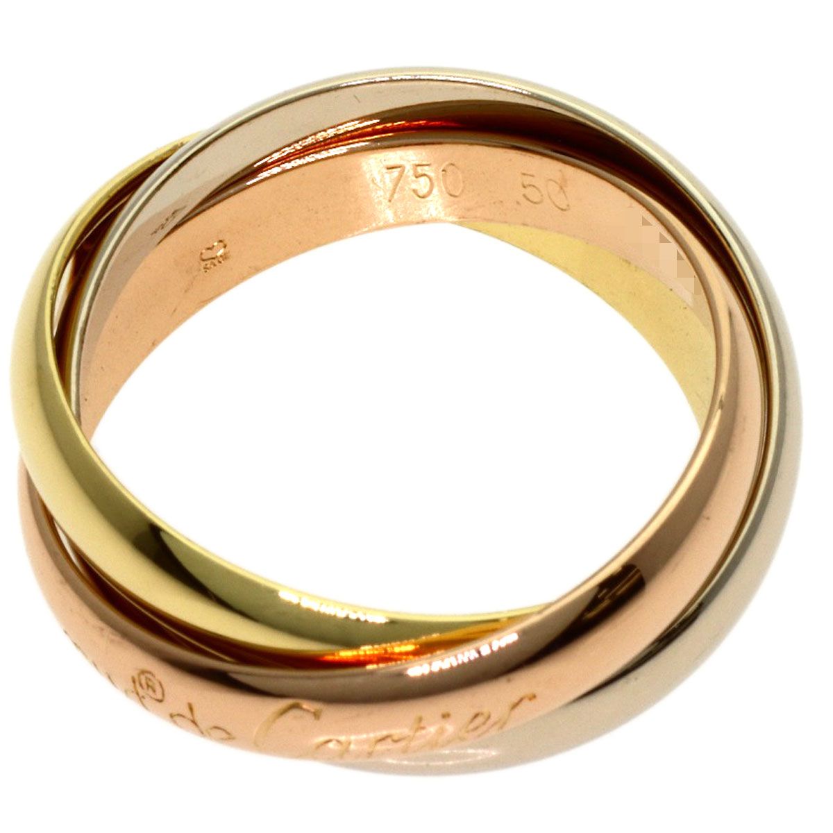 CARTIER カルティエ トリニティ #50 リング・指輪 K18YG K18WG K18PG