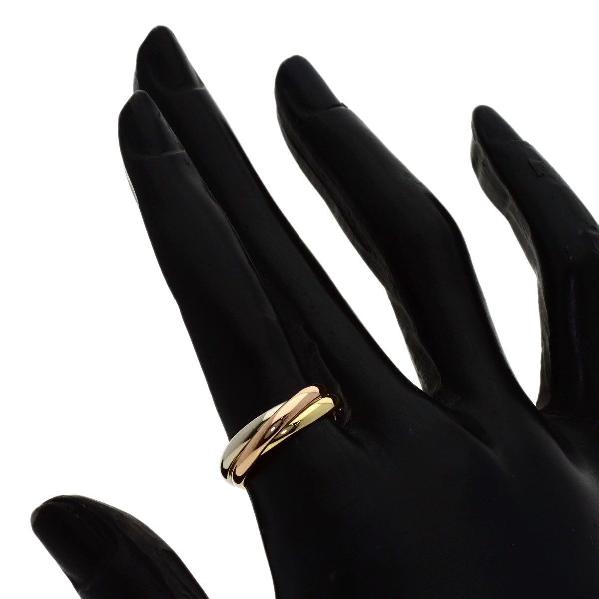 CARTIER カルティエ トリニティ SM #52 リング・指輪 K18YG K18WG 