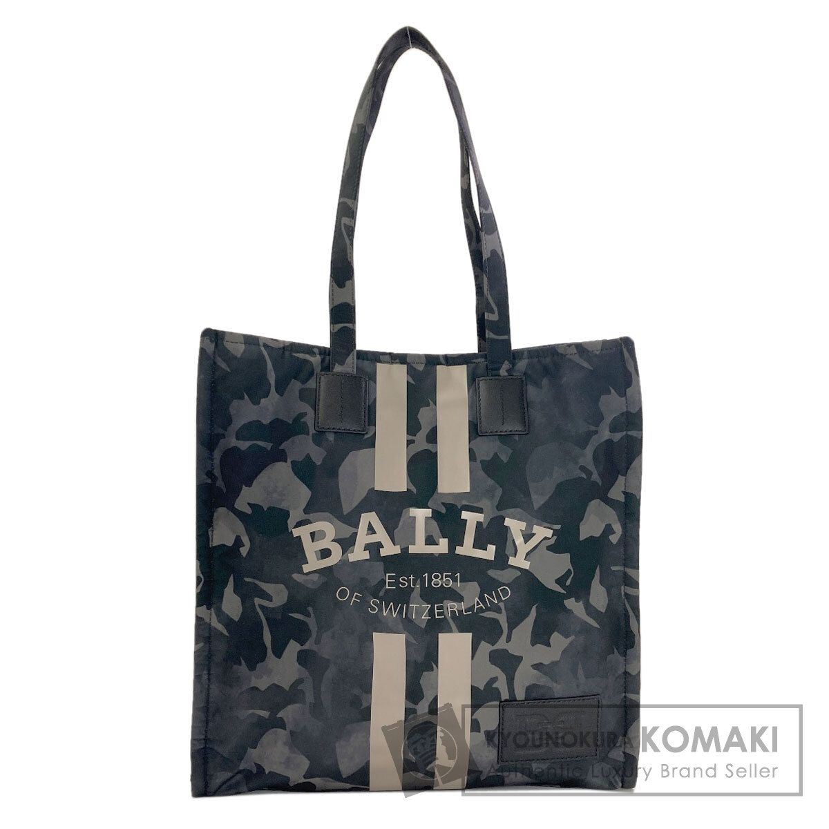 逆転万馬✨BALLY カバナ クリスタリア トートバッグ 迷彩 ロゴパッチ BALLY バリー クリスタリア カモフラージュ柄 トートバッグ ナイロン