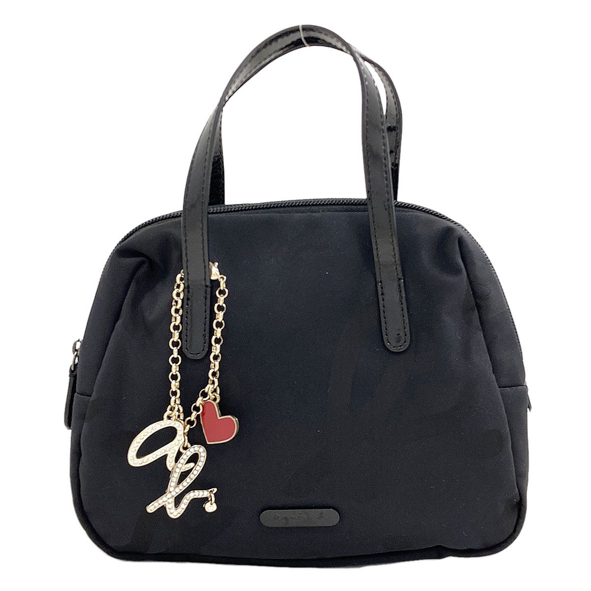 agnes b. アニエスベー ロゴ ハンドバッグ ナイロン レディース [中古 