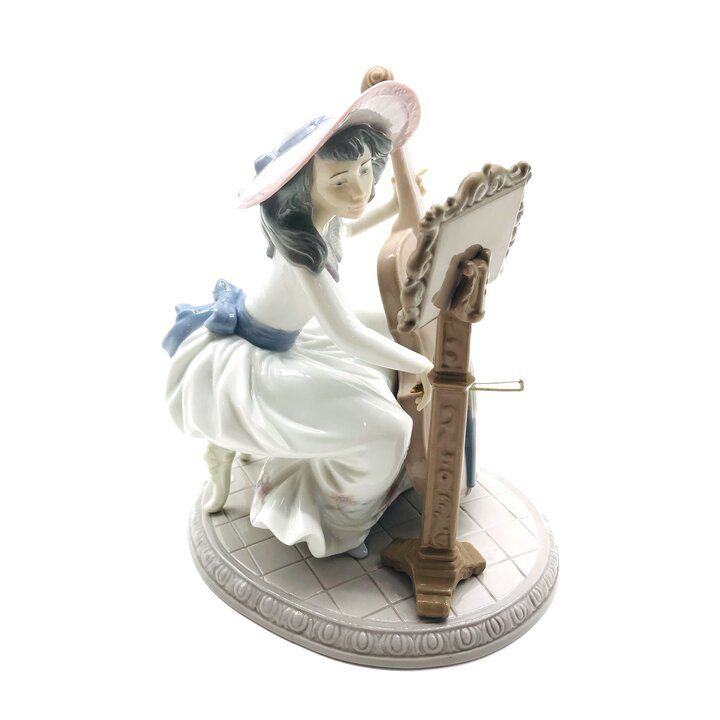 LLADRO リヤドロ チェロを弾く少女 美品 LLADRO リヤドロ チェロを弾く少女 置物 インテリア 小物 陶磁器