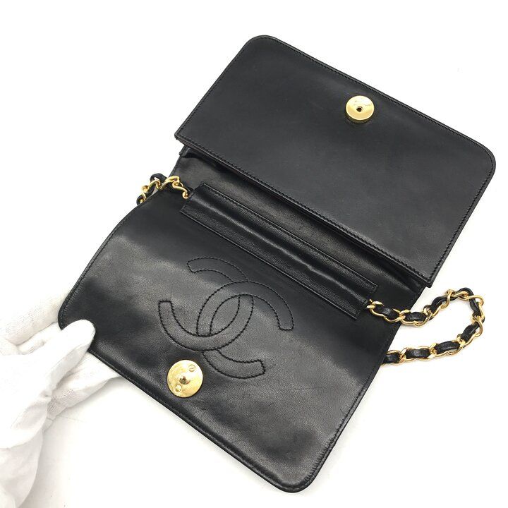 美品 CHANEL シャネル ココマーク ミニマトラッセ プッシュロック
