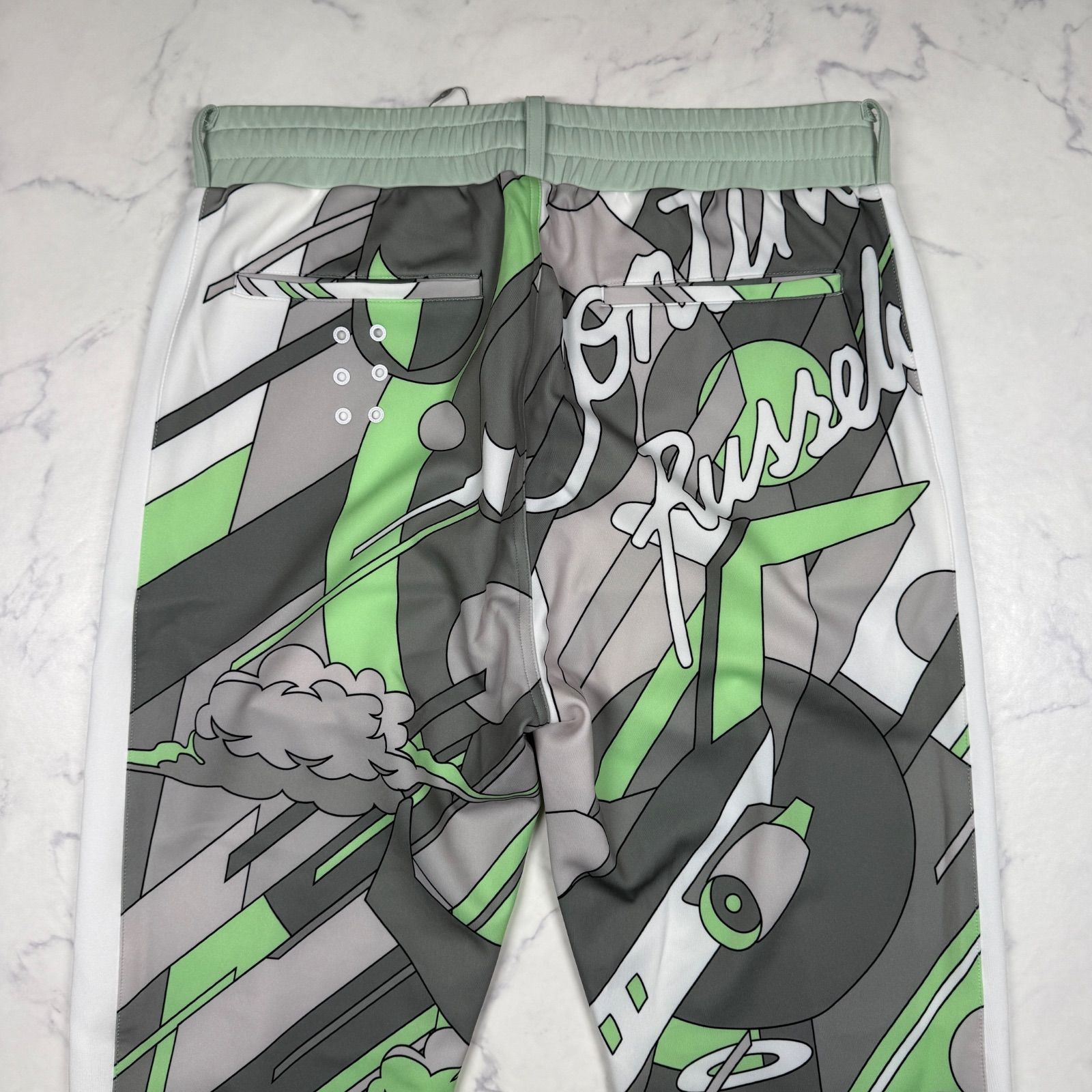 新品タグ付き Russeluno ラッセルノ ジョガーパンツ 総柄 サイズ6 XL