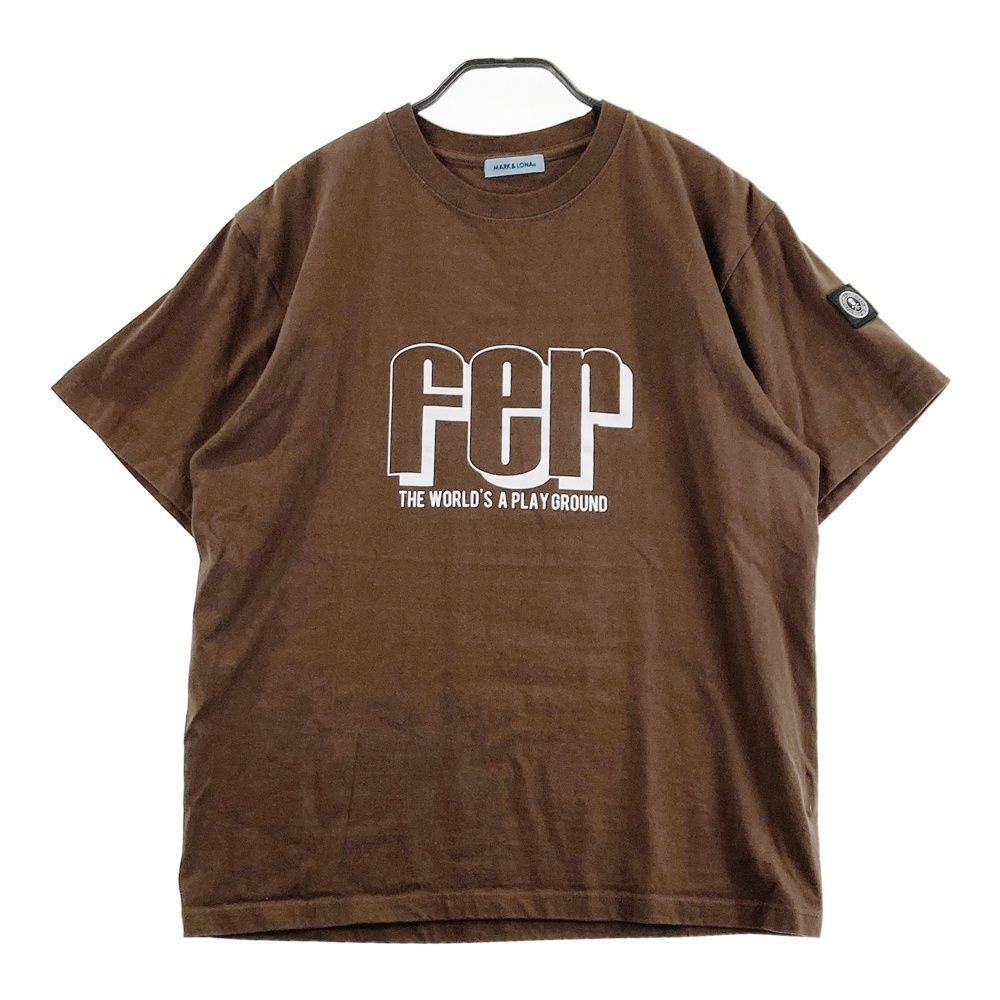 サイズ：46 MARK&LONA マークアンドロナ  半袖Tシャツ  ブラウン系 [240101704144] ゴルフウェア メンズ ストスト サイズ：46 MARK&LONA マークアンドロナ 半袖Tシャツ ブラウン系