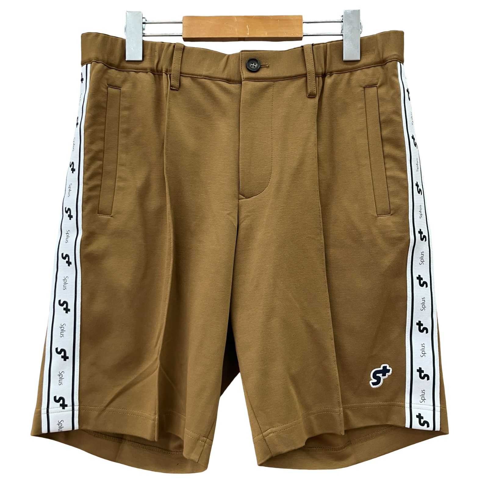 GF1 オーサムゴルフ Awesome Golf ロゴトラックショートパンツ ブラウン 茶 Mサイズ パンツ ショートパンツ トラックパンツ ゴルフ用品 072-3132002
