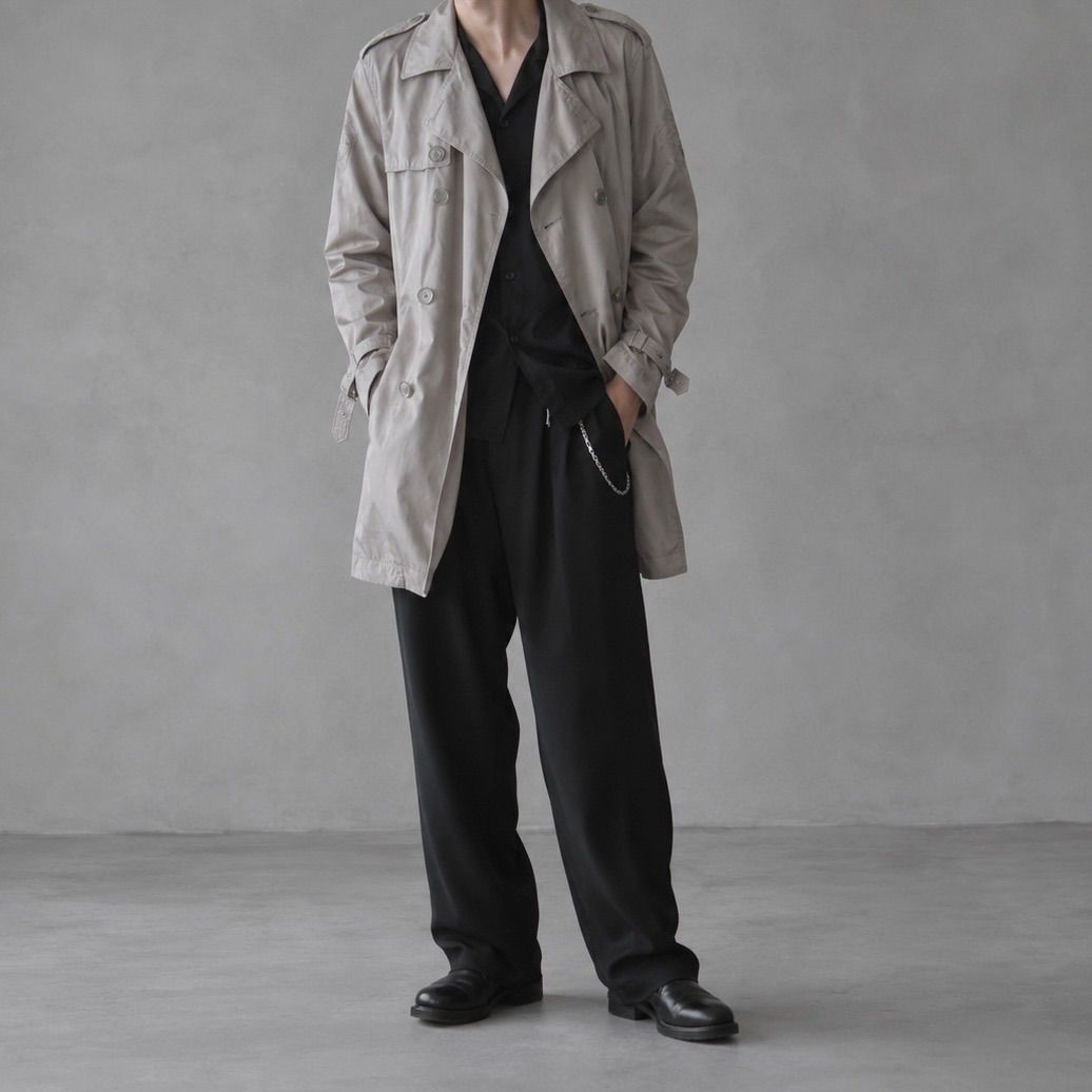 GF FERRE / satin trench coat - メルカリ