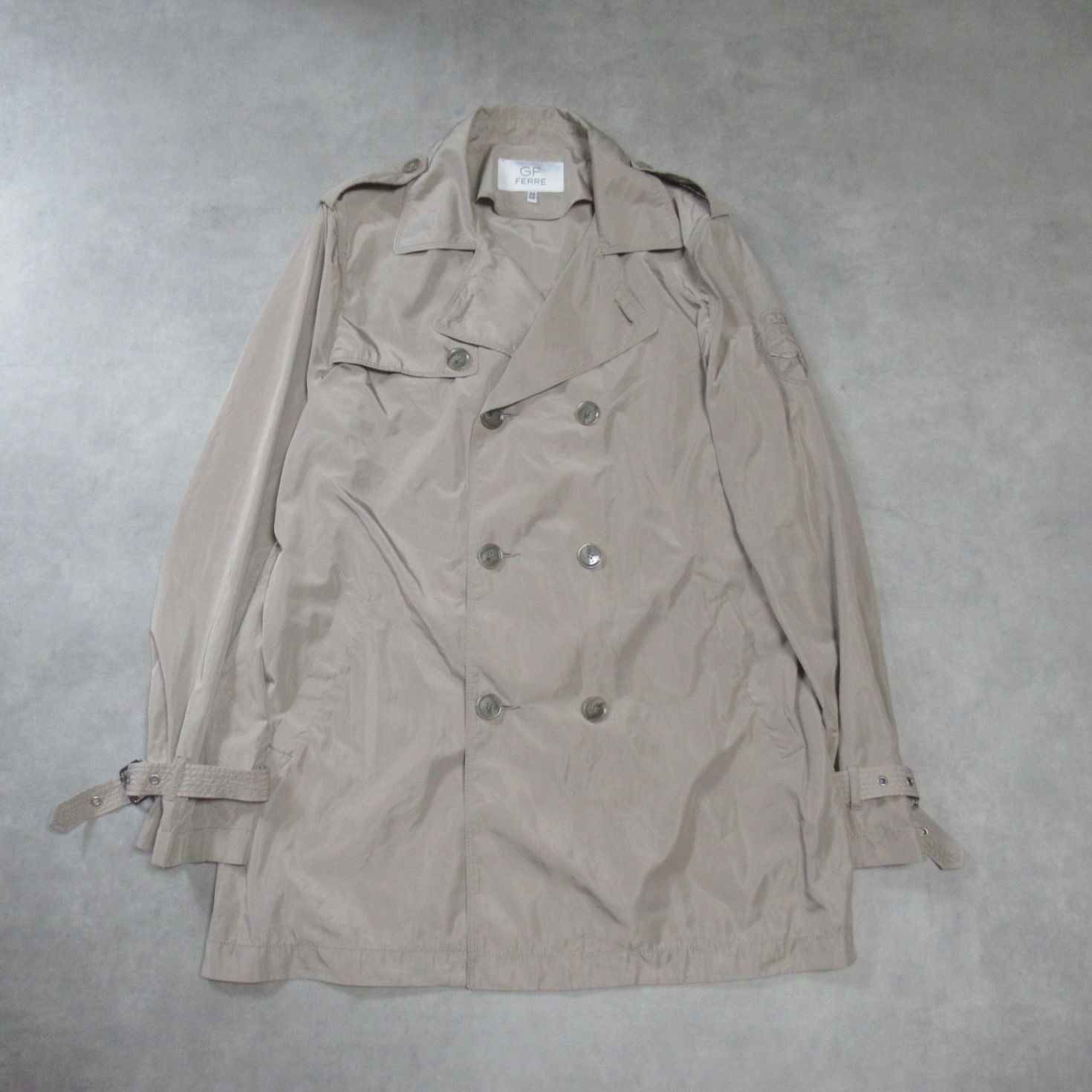 GF FERRE / satin trench coat - メルカリ