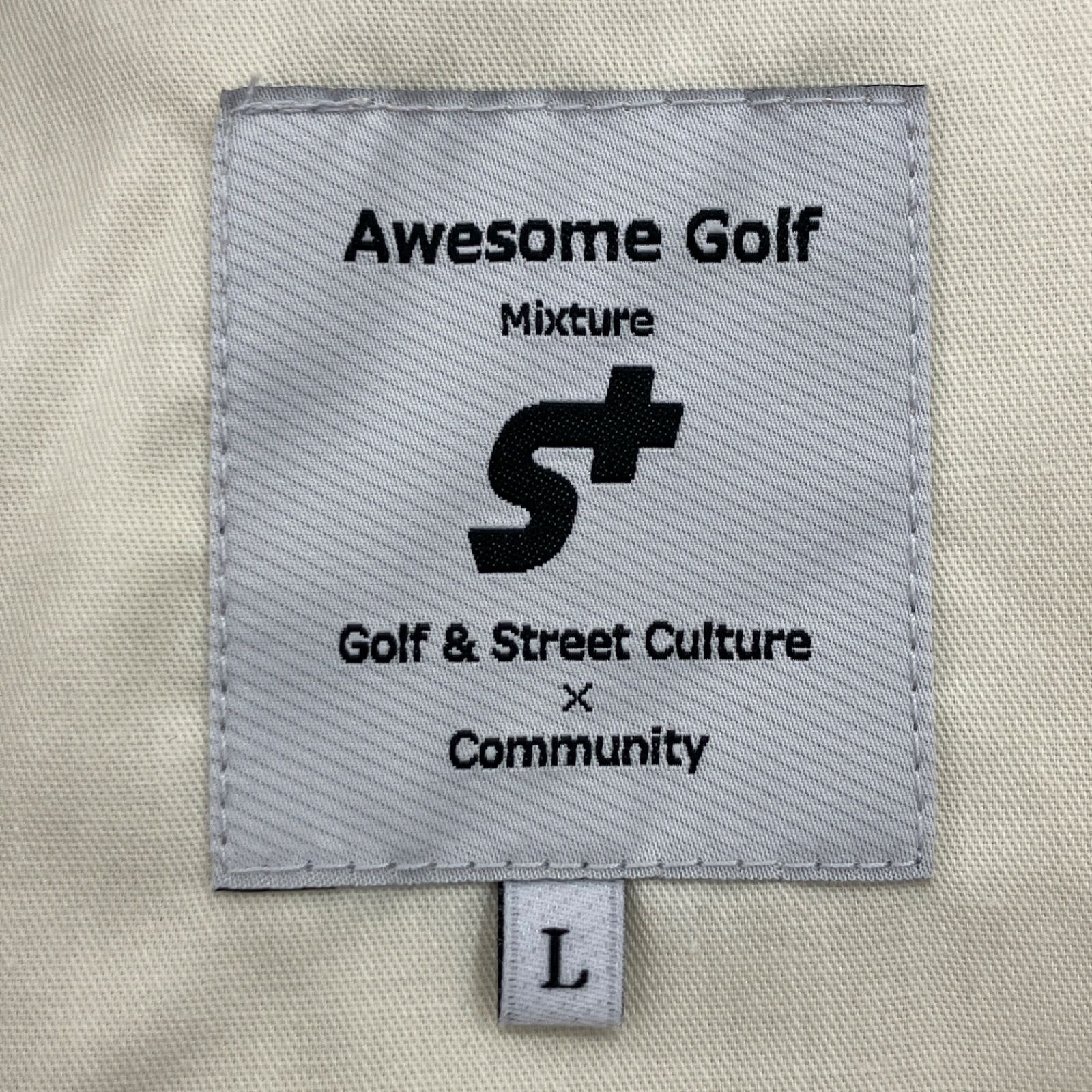 GF1 オーサムゴルフ Awesome Golf ロゴトラックショートパンツ ブラウン 茶 Lサイズ パンツ ショートパンツ トラックパンツ ゴルフ用品 072-3132002