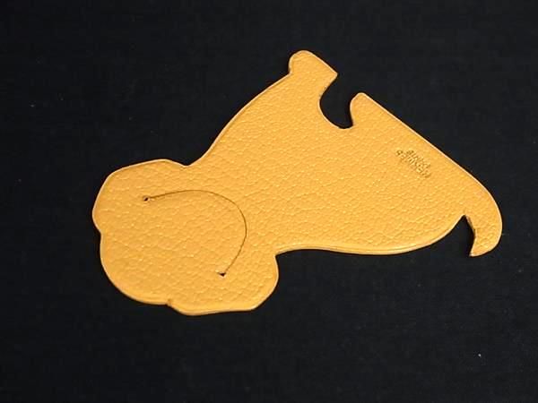 美品　エルメス ピカブック イヌ ブックマーク しおり レザー 犬 □新品同様□ HERMES エルメス ピカブック レザー ドッグ いぬ 犬
