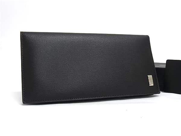 ■極美品■ dunhill ダンヒル サイドカー レザー 2つ折り長財布 ウォレット 札入れ 小銭入れ メンズ ダークブラウン系 BS6054 □極美品□ dunhill ダンヒル サイドカー レザー 2つ折り長財布