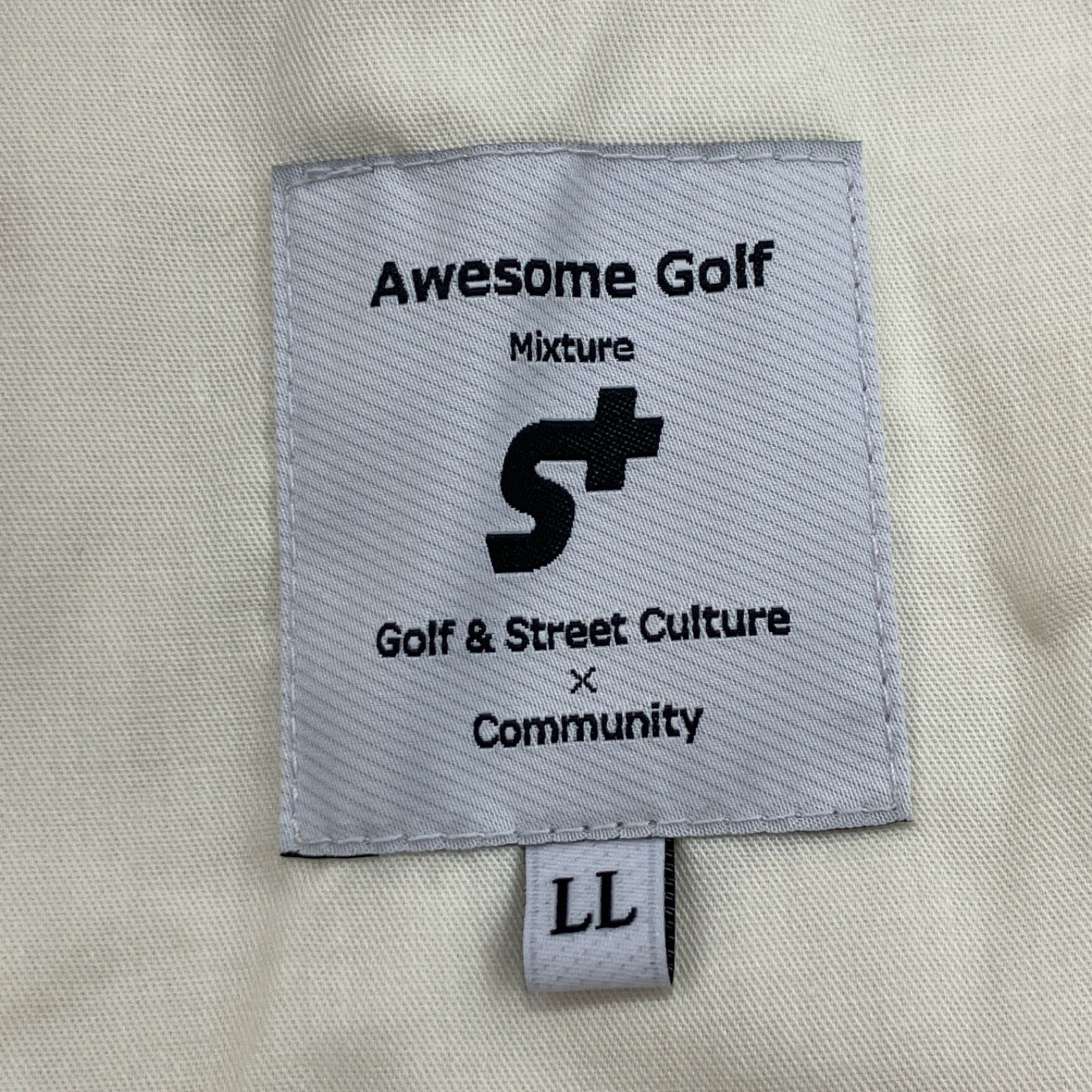 GF1 オーサムゴルフ Awesome Golf ロゴトラックショートパンツ ブラウン 茶 XLサイズ パンツ ショートパンツ トラックパンツ ゴルフ用品 072-3132002
