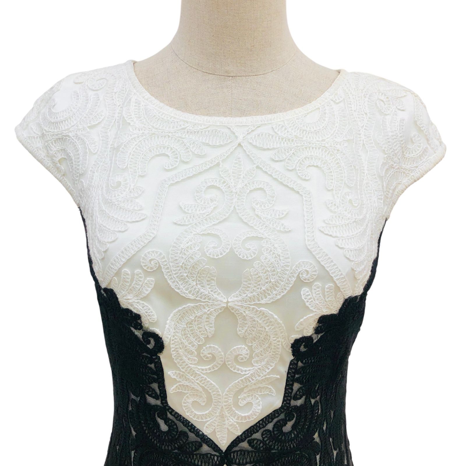 1510101335 TADASHI SHOJI ワンピース フレンチスリーブ ボートネック