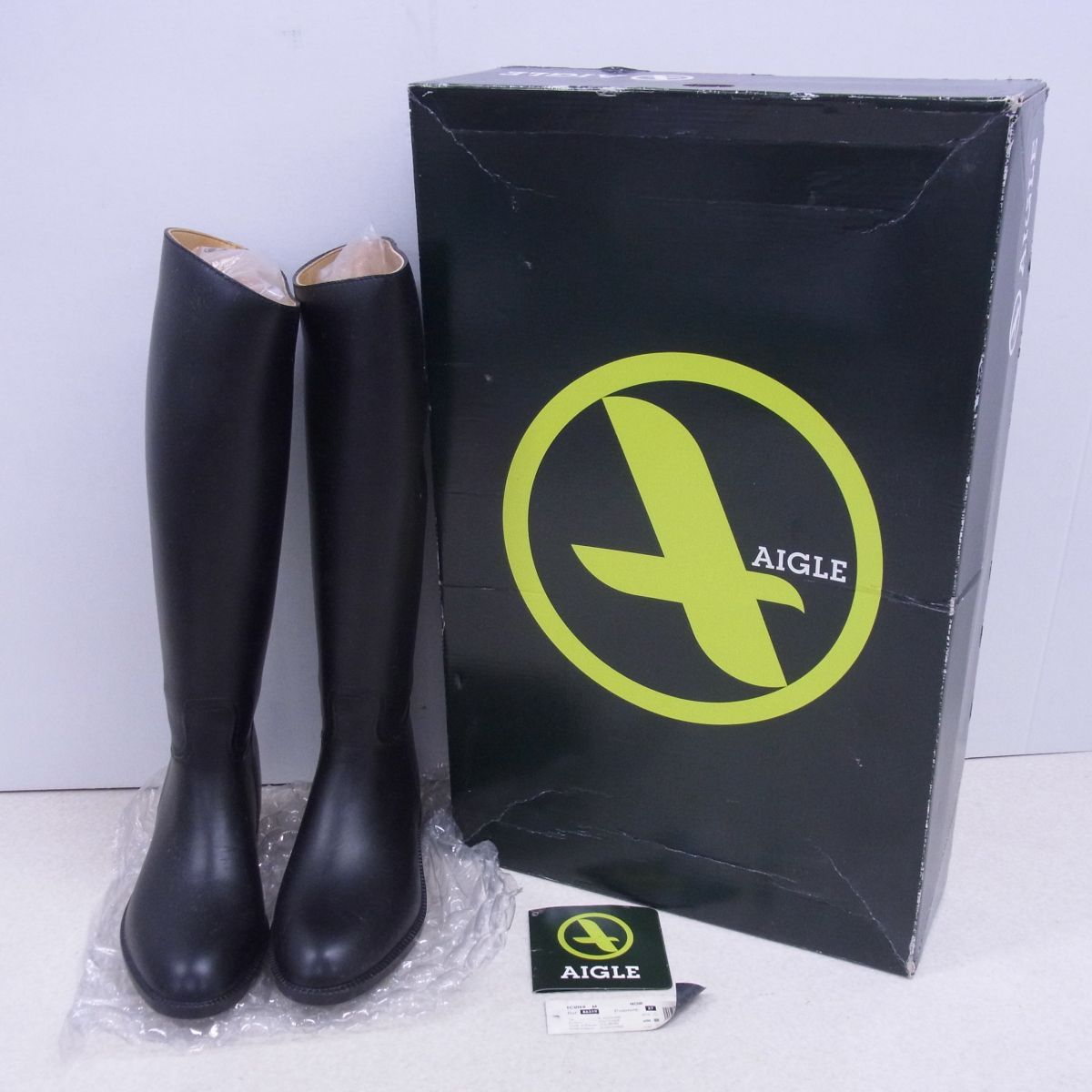 AIGLE エーグル エクイヤー ブラック ECUYER M 37 NOIR 乗馬用ロング