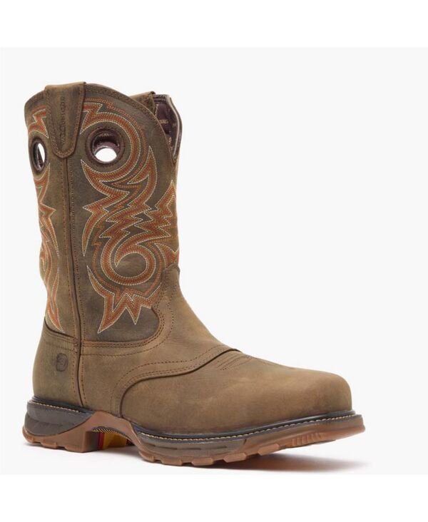 ドゥランゴ メンズ シューズ ブーツ・レインブーツ Durango Mens Maverick XP Composite Toe Waterproof Western Work Boot Brown