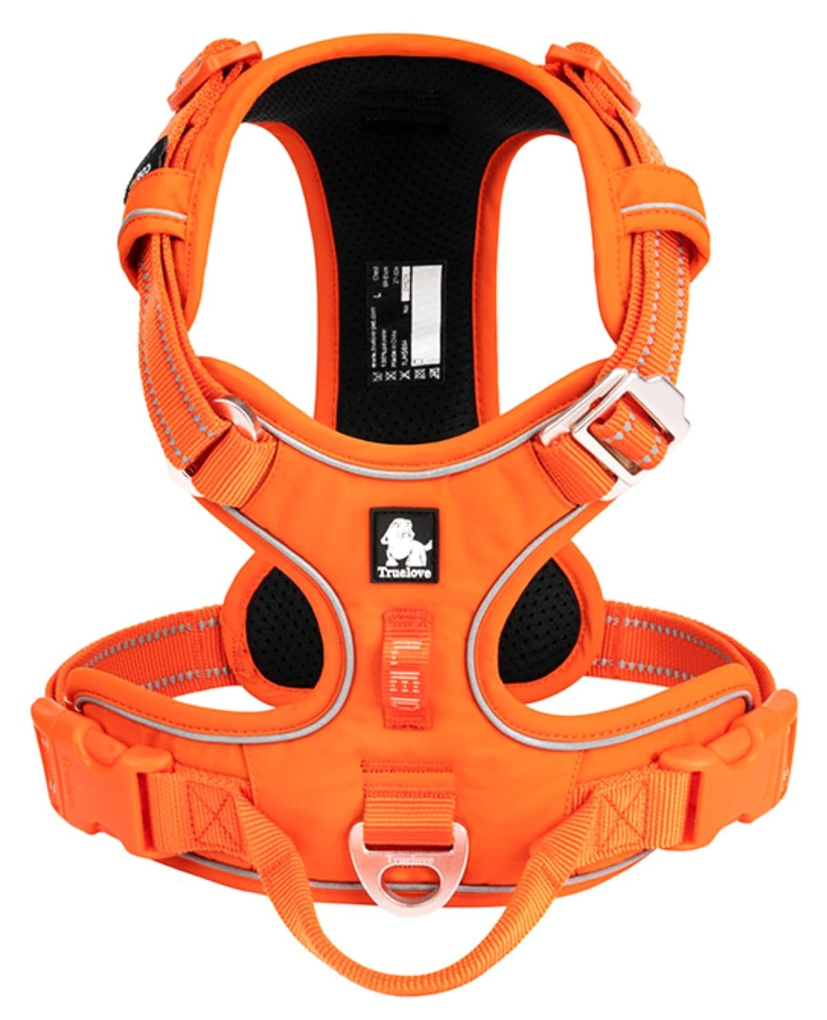 新品 cocomall 2023最新 犬用ハーネス 犬用胴輪 ドッグ ペット用品 3M反射材料 訓練 ナイロン製 小型犬、中型犬、大型犬に向け 通気性 調節可能 (L オレンジ)