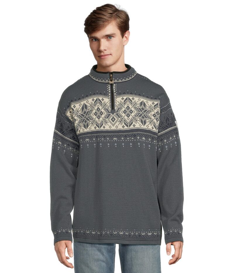ダールオブノルウェイ メンズ アウター ニット・セーター Dale of Norway Blyfjell Sweater SteelOffWhite オフホワイト