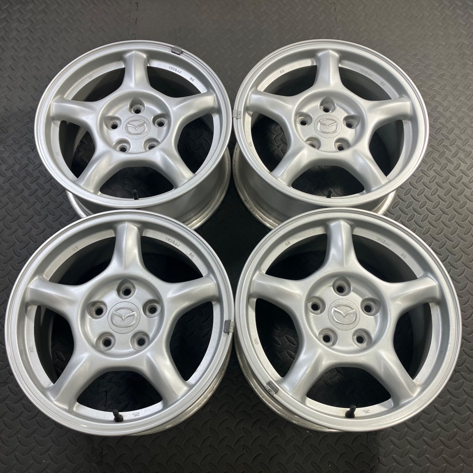 マツダ RX-7 FD3S 4型 純正アルミホイール 16×8J+50 PCD114.3/5H 4本