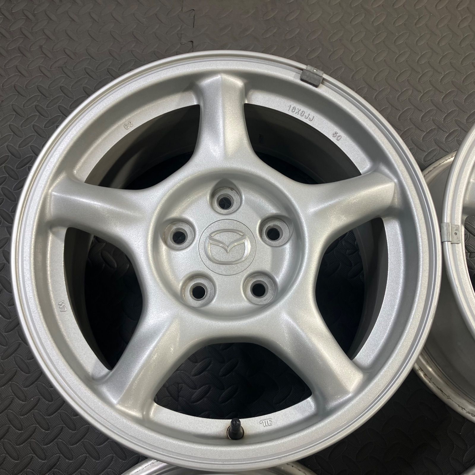 マツダ RX-7 FD3S 4型 純正アルミホイール 16×8J+50 PCD114.3/5H 4本