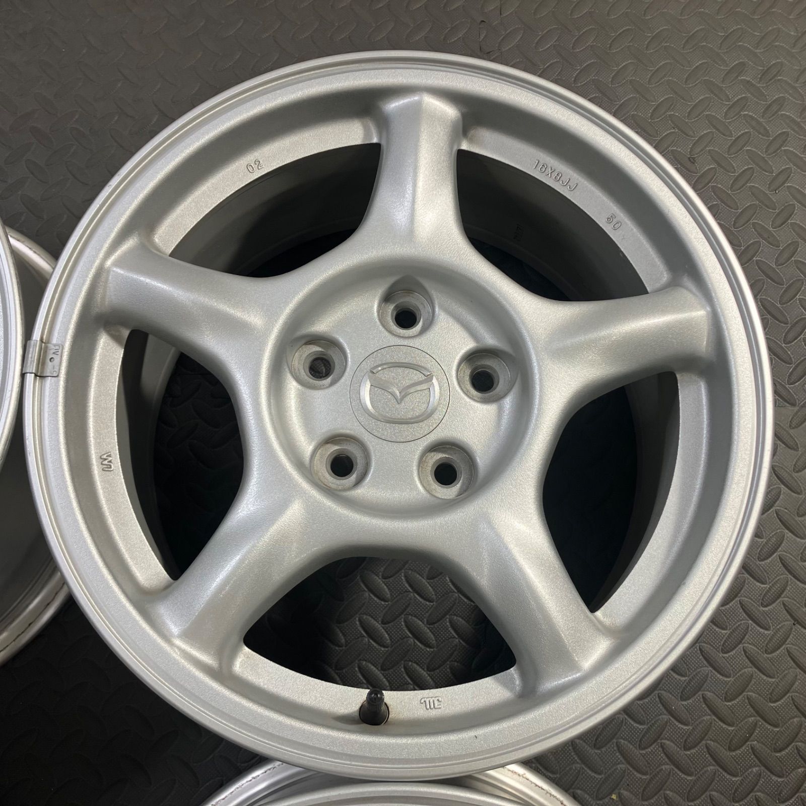 マツダ RX-7 FD3S 4型 純正アルミホイール 16×8J+50 PCD114.3/5H 4本
