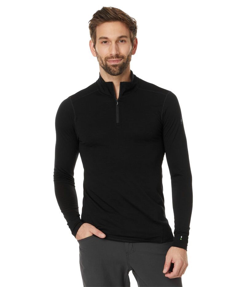 スマートウール メンズ トップス シャツ Smartwool Classic AllSeason Merino Base Layer 14 Zip Black ブラック 22,960円