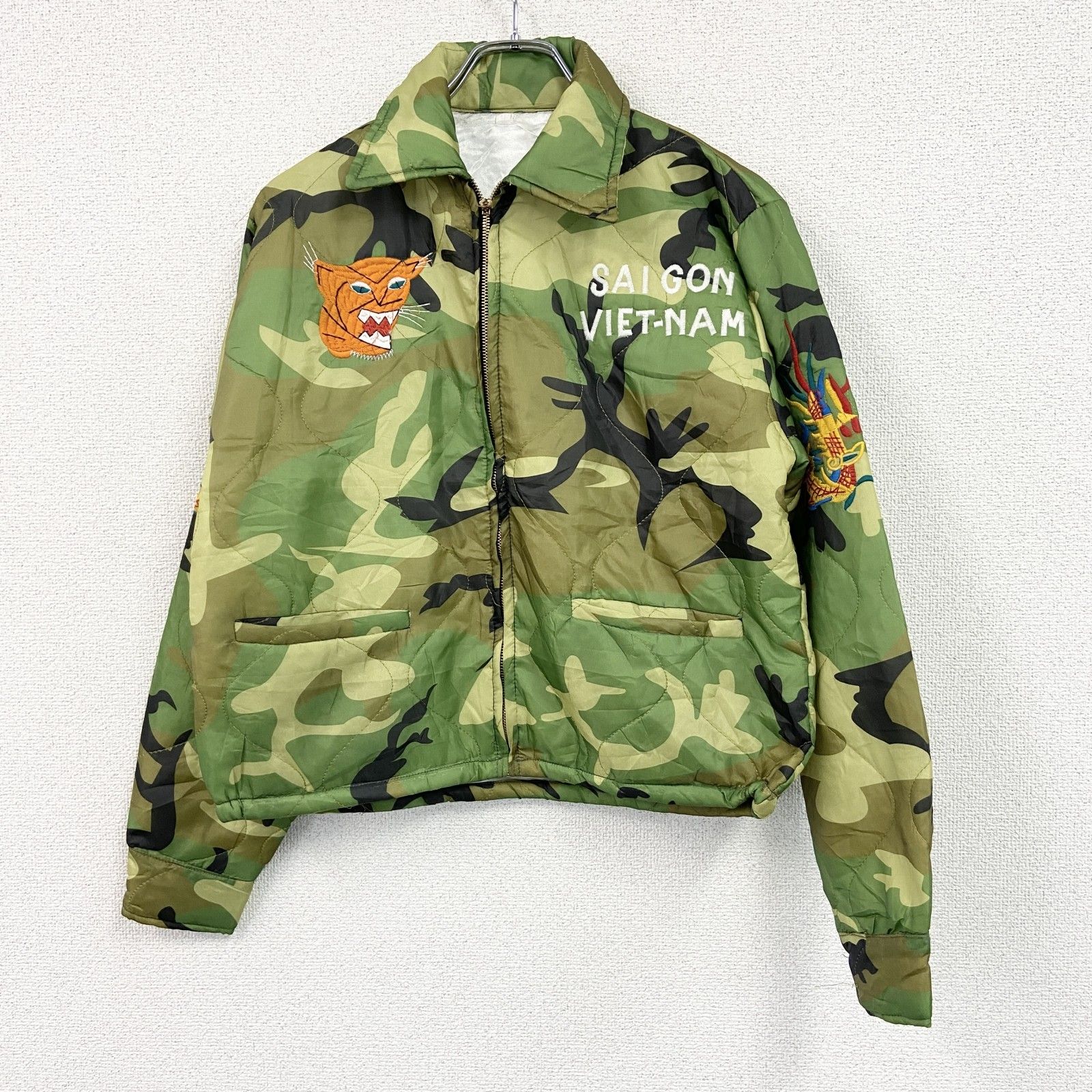 ink リメイク カモ柄 ベトジャン ベトジャン ベトナムジャケット スーベニアジャケット ブルゾン