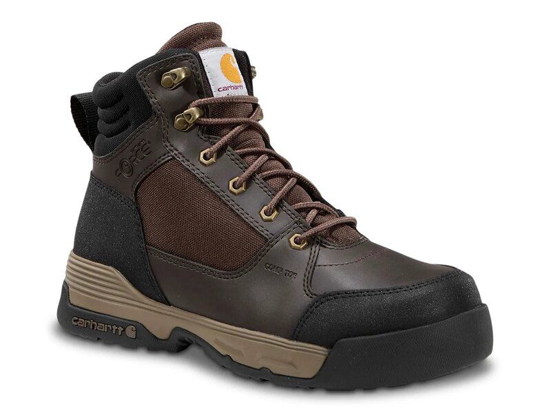 カーハート メンズ シューズ ブーツ・レインブーツ Carhartt Force HD 6 Work Boot Mens Dark Brown ブラウン