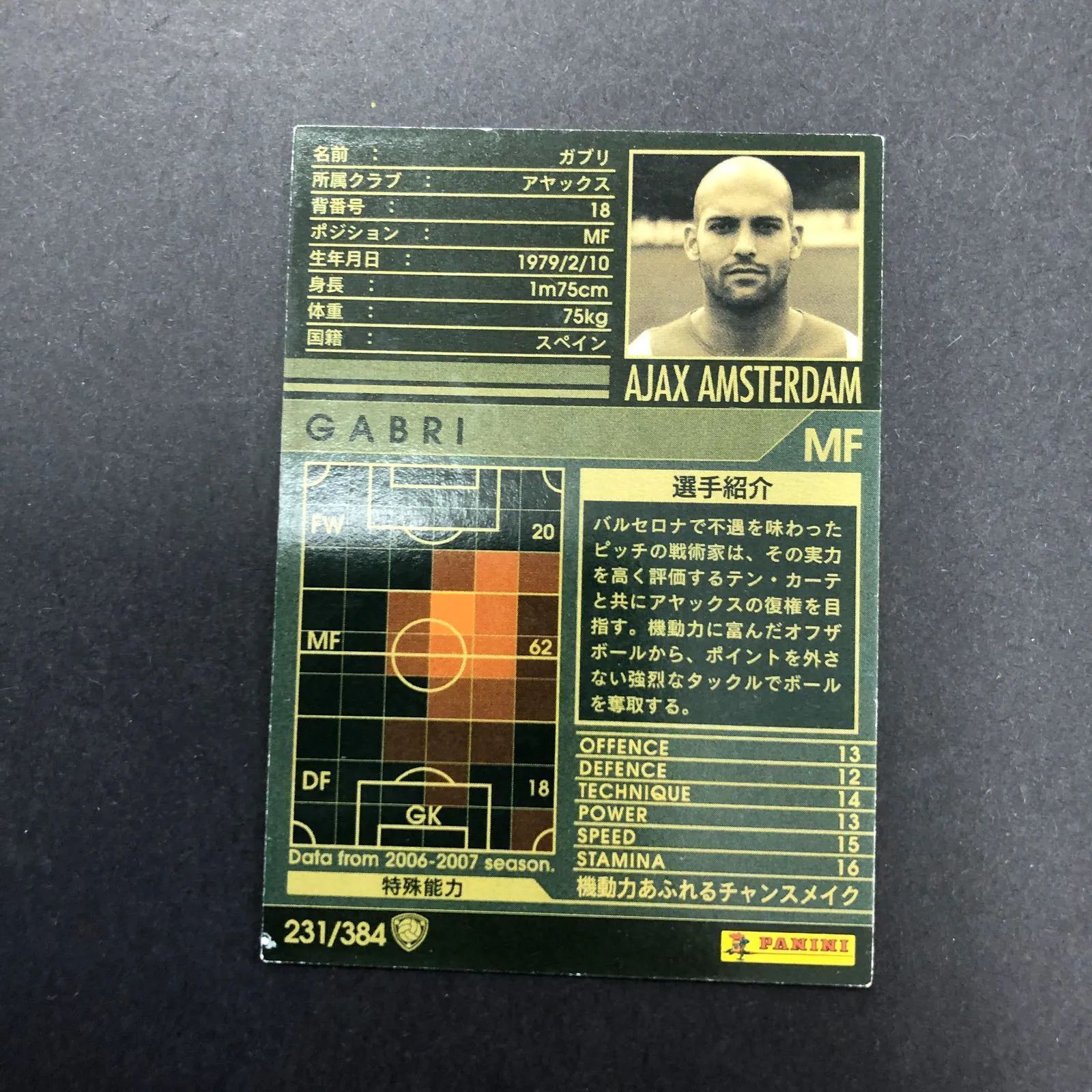 6129135 【ガブリ】 【WCCF】 トレカ サッカーカードゲーム
