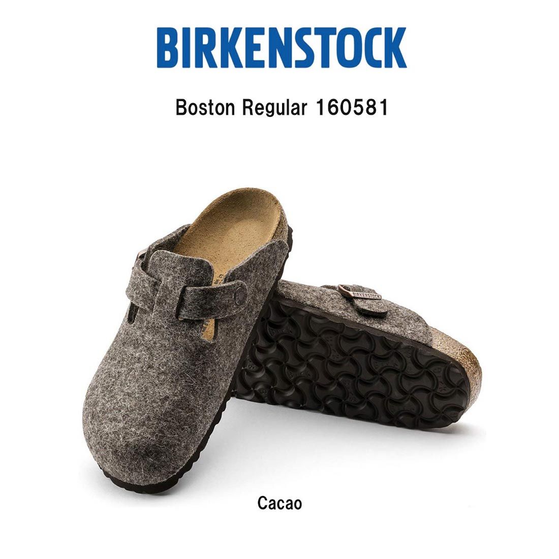 BIRKENSTOCK(ビルケンシュトック)ボストン フェルト クロッグ サボ サンダル シューズ ココア ブラウン レギュラー ユニセックス ビルケン 1031311 17,168円