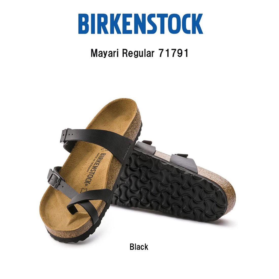 BIRKENSTOCK(ビルケンシュトック)マヤリ ビルコフロー サンダル ループ ストラップ コンフォート ブラック レギュラー ユニセックス ビルケン 71791