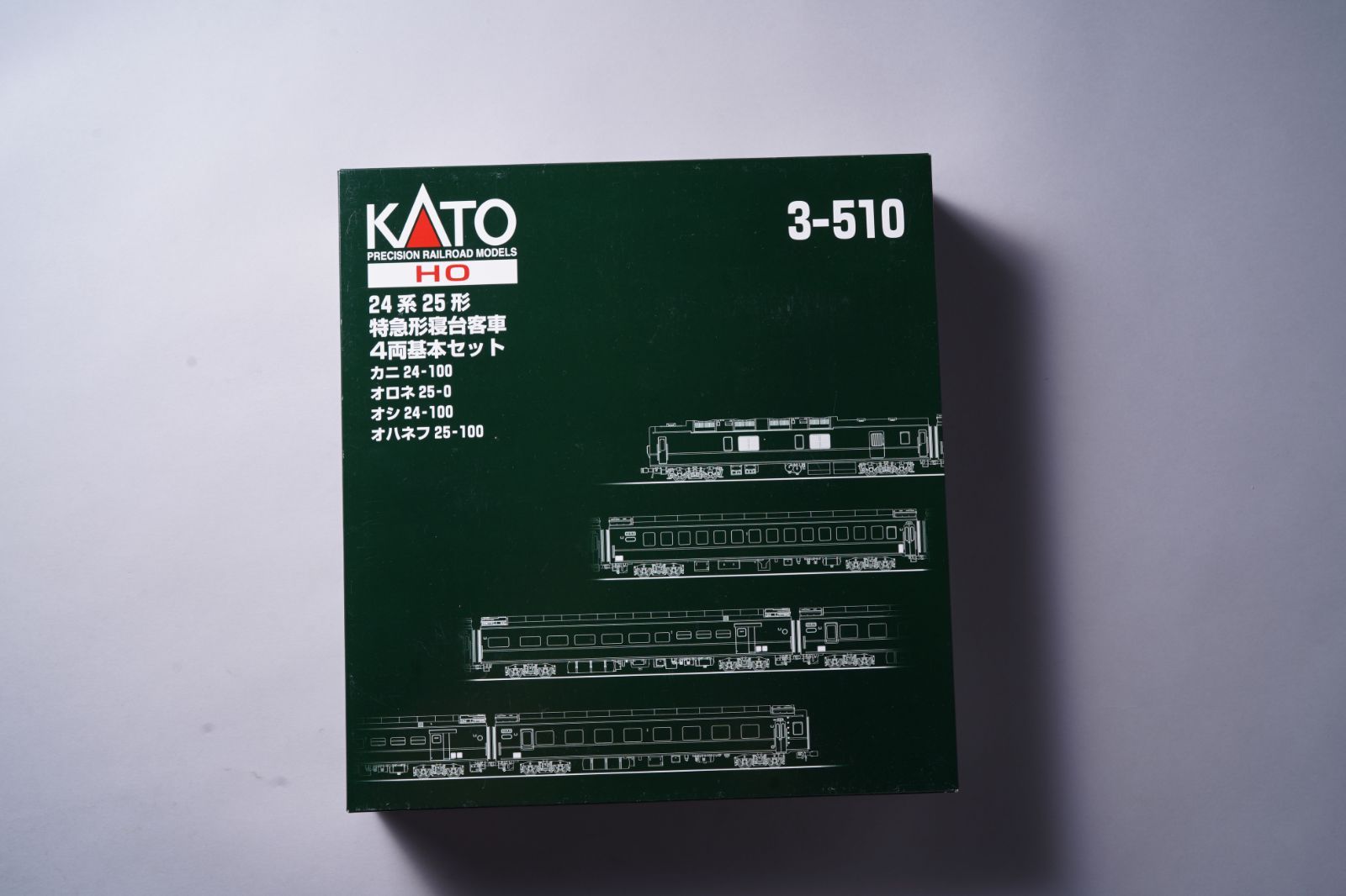 KATO 3-510 24系25形 特急形寝台客車 4両基本セット HOゲージ ブルートレイン 鉄道模型 客車 説明書・パーツ付