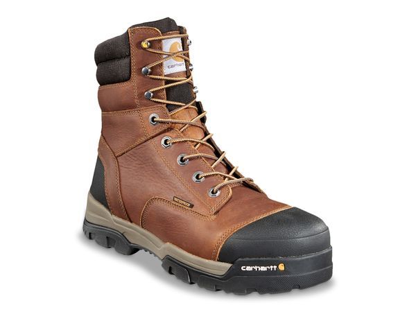カーハート メンズ シューズ ブーツ・レインブーツ Carhartt Ground Force Waterproof Composite Toe Work Boot Dark Brown ブラウン